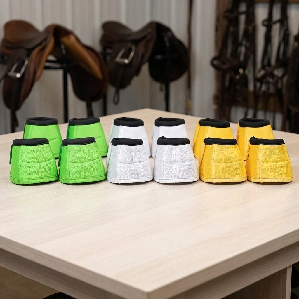 Horse Bell Boots, Shock-Absorbing Overreach Protection, Pair
