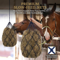 Slow-Feed Hay Net Small Holes, 94cm, Soft Braided PE